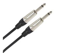 Plugger Male Jack/Male Mono 10m Black Audio Cable