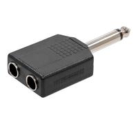 Plugger Mono Female to Male Jack Adapter Black