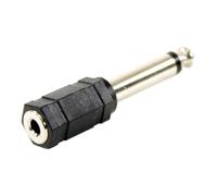 Plugger Mono Mini Jack Female/Male Adapter Black