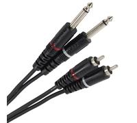 Plugger Patch Cable RCA Male to Jack Mono 1.50 m Black