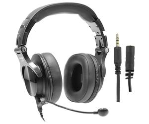 Plugger Studio DJH40-M Gaming Headset with Mic for PC, Wired Black, Comfortable Closed Headphones Streaming, Teleworking, Conference on Tablet Smartphone Computer, Compatible with PS4 Xbox One.