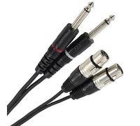 Plugger XLR Female 3B/Mono Male Jack Black 0.6 Cable