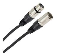 Plugger, XLR Female to XLR Male Microphone Cable - 3 Pin Connectors - Speaker, Microphone, Sound Card, DJ Controller, Mixer and More - 15m Length - Professional Quality - Black