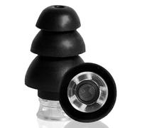 Pluggerz Enjoy True Tone Earplugs, Reusable Silicone Ear Plugs with Filter, 19 dB Noise Reduction Rating, Universal-Fit Hearing Protection for Concerts, Festivals, Music Practice, 1 Pair