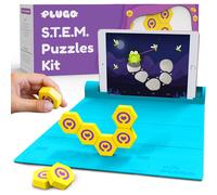 Plugo Link by PlayShifu- Construction Kit with Puzzles, Augmented Reality Stem Toy | Fun Magnetic Building Blocks | Educational Engineering, Ages 5 -