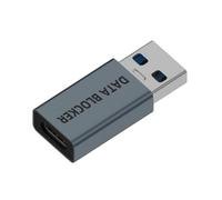 Plugs Play Privacy Protective USB Adapter Block Malware Portable Aluminum Alloy Fit for Phones Laptops Tablets on the Go Anti Data Theft Charging
