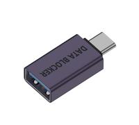 Plugs Play Privacy Protective USB Adapter Block Malware Portable Aluminum Alloy Fit for Phones Laptops Tablets on the Go Anti Data Theft Charging