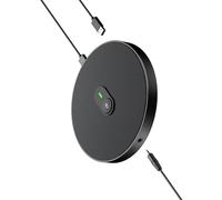 Plugs Play USB Microphone with 360 Drgree Voice Detections 10x10cm Design for Remote Work Learning Live Streaming Pickup