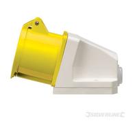 Plugs & Sockets 32 Amp 32A Hardwire Socket 110V 3-pin socket. Heavy duty splashproof 32A socket, impact-resistant, for industrial use. Captive terminal and cord clamp screws. IP44 rated.