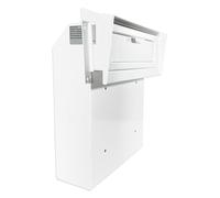 Plugsharge Locking Through-Door Mailbox with Rear Access Door & Rain Cover