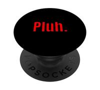 Pluh. Retro 80s Minimal Slang Expression Meaning Design PopSockets Adhesive PopGrip