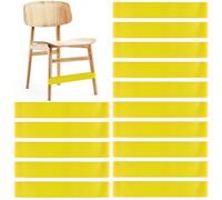 PLULON 15 Pack Chair Bands for Kids with Fidgety Feet Fidget Bands for Classroom Chairs Bands for Students Chairs Desks with Sensory ADHD ADD Autism - Yellow