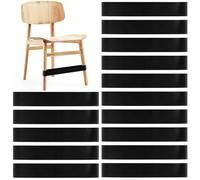 PLULON 15 Pack Chair Bands for Kids with Fidgety Feet Fidget Bands for Classroom Chairs Bands for Students Chairs Desks with Sensory ADHD ADD Autism - Black