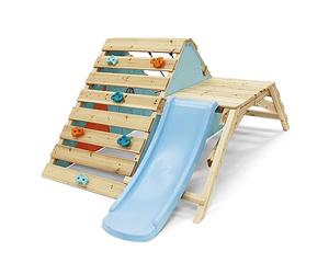 Plum 27203 Toddler Wooden Playcentre, Climbing Frame, Slide, Multi-Colour