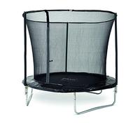 Plum 8ft / 10ft Kids Garden Trampoline with safety net enclosure inside the springs for better protection for children springsafe (8ft), Black (30407)