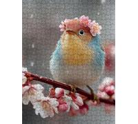 Plum Blossom Bird Jigsaw Puzzles for Adults 5000, 5000 Piece Jigsaw Puzzles, Classic Educational Jigsaws, Impossible de Assemble Handmade, Challenging Puzzle, Fun Family Activities FNKL0-720