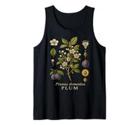 Plum Blossom Botanical Fruit Tree Vintage Graphic Tank Top