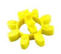 Plum Blossom Coupling Elastic Buffer - Durable Polyurethane Cushion GR Series | Yellow | Torque Range 22.4~2500NM 1pcs(30x10x10mm)