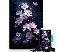Plum Blossom Flower 1000 Piece Jigsaw Puzzle for Adults Smart Reason Toy Home Enjoy Sharp Edge Santa Wish Item (38x52cm)