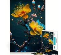 Plum Blossom Flower 1000 Piece Jigsaw Puzzle for Teenagers Logic Toy Group Play Precision Cut Thoughtful Gift (38x26cm)