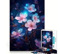 Plum Blossom Flower 1000 Piece Jigsaw Puzzles for Adults Mind Skill Toy Casual Relax Design Assembly Art Collection Piece (50x75cm)