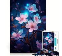 Plum Blossom Flower Adult Jigsaw Puzzles 1000 Pieces Brain Workout Toy Casual Relax Image Assembly Artistic Gift (38x26cm)