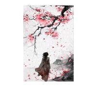 Plum Blossom Girl Jigsaw Puzzles for Adults 500, Fun Challenging Educational Games, Difficult Jigsaw Puzzles for Adults, Puzzle 500 Pieces