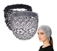 Plum-Blossom Hollow Beaded Wide Headband - Boho-Chic Crystal & Pearl Embellished Wide Headbands, Floral Beaded Design, Elegant Hair Accessory for Daily Wear and Special Occasions (Gray+Black)