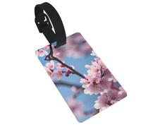 Plum Blossom Printed Travel Bag Labels Unique Suitcase Identifiers with Personal Information Column