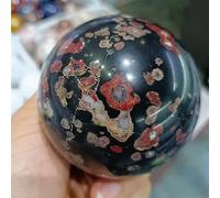 Plum Blossom Stone Crystal Ball Hand Polished Decoration Gift (Size : 450-500g)