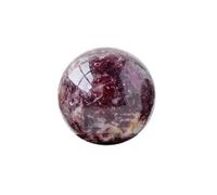 Plum Blossom Tourmaline Crystal Ball Rough Stone Polished Home Decoration Seven-Star Array Feng Shui Ornaments,60~65mm Gemstone Stone