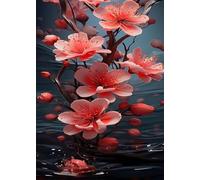 Plum Blossom Tree 50 Piece Jigsaw Puzzle for Adults, Creativity, Challenging and Difficult Puzzle, Brain Teaser Puzzles for Adults 50 Pieces for The Whole for Women, Men