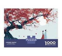 Plum Blossom Tree Jigsaw 1000 Pieces For Adults And Kids Challenge Toy Scenery Impossible Puzzle Educational Game Home Decoration 52x38cm/1000pcs