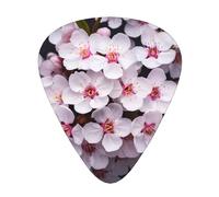 plum blossomGuitar Picks, 12-Piece Pattern Set, Three Different Thicknesses for Acoustic Electric Guitar and Other Instruments