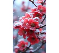 Plum Blossoms Snow Jigsaw Puzzles for Adults 150 Piece Challenging Puzzle Games, Difficult Hard Jigsaw Puzzles for Man and Woman, 150 Pieces Puzzles for Adults