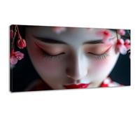 Plum Bossom Woman Painting by Numbers for Adults, Painting by Numbers Kits Canvas, DIY Color Oil Paintings Acrylic Paints, with 3- Paintbrushes, Hobbies for Adults Women 12x24in Without Frame 0z-118