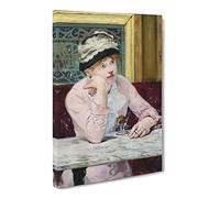 Plum Brandy By Edouard Manet Canvas Print | Gallery Wrapped 30mm Frame Wall Art | 20x14 inches | Ready to Hang | Classic Picture | Living Room Bedroom Lounge Office