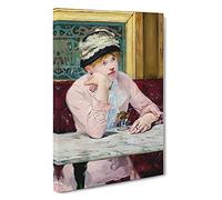 Plum Brandy By Edouard Manet Canvas Print | Gallery Wrapped 30mm Frame Wall Art | 30x20 inches | Ready to Hang | Classic Picture | Living Room Bedroom Lounge Office