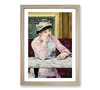 Plum Brandy by Edouard Manet Framed Print | A2 Oak Framed Wall Art | Ready to Hang | Modern Nature Picture | Living Room Bedroom Lounge Office