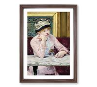 Plum Brandy by Edouard Manet Framed Print | A2 Walnut Framed Wall Art | Ready to Hang | Modern Nature Picture | Living Room Bedroom Lounge Office