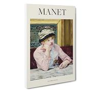 Plum Brandy Edouard Manet Canvas Print | Gallery Wrapped 30mm Frame Wall Art | 30x20 inches | Ready to Hang | Contemporary Picture | Living Room Bedroom Lounge Office