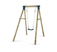 Plum Play Swing Set Baby Toddler w/Roundpole Frame & Adjustable Wood Bush Baby