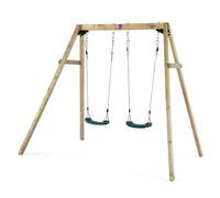 Plum Cedar Red Double Swing Set