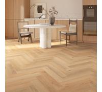 Plum&clay Alderton Cherry Waterproof Herringbone Wood Effect 5.5mm Spc Click Lvt Vinyl Plank Flooring, Pack Of 20, 1.56M²