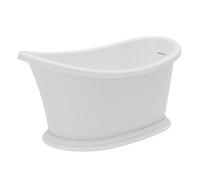 Plum&clay Bronte Compact Traditional Roll Top Freestanding White Acrylic Bath (L)1350mm (W)750mm