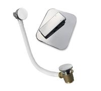 Plum&clay Chrome Concealed Manual Mixer Valve With Bath Overflow Filler & Waste