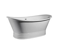 Plum&clay Claudia White Acrylic Freestanding Bath (L)1745mm (W)795mm
