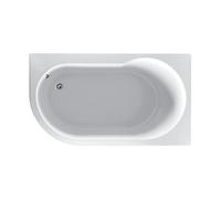 Plum&clay Darwin Right Hand White Acrylic Single Ended Compact Bath (L)1550mm (W)900mm