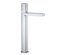 Plum&clay Enzo Polished Chrome Round Deck-Mounted Tall Basin Mono Mixer Tap