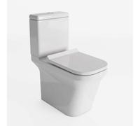 Plum&clay Forge Square Design Close Coupled Toilet With Anti Bacterial Glaze & Soft Close Toilet Seat